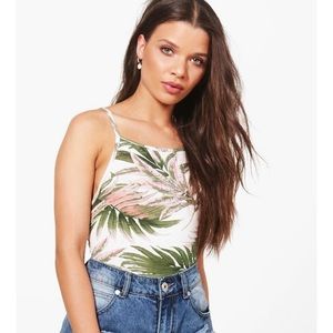 Strappy Open Back Printed Cami